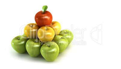 3d apples