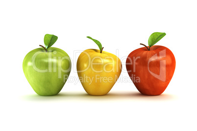 3d apples