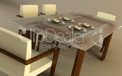 design of the dining room