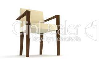 modern chair 3d rendering