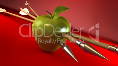 pierced apple