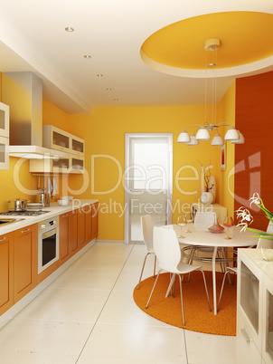 modern kitchen interior