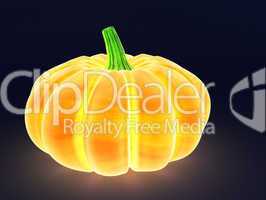 glowing pumpkin