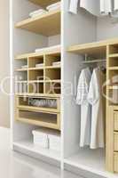 Inside the modern closet 3d rendering