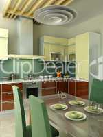 modern kitchen interior