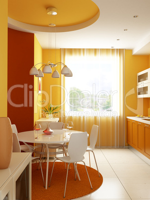 modern kitchen interior