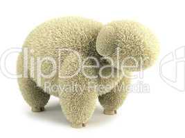 shaggy sheep 3d