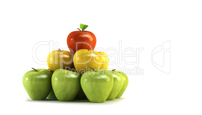 3d apples