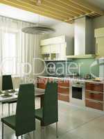 modern kitchen interior