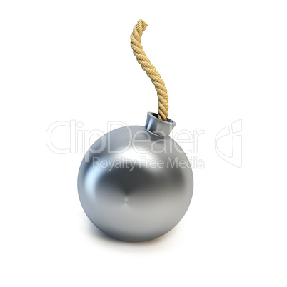 bomb isolated 3d rendering