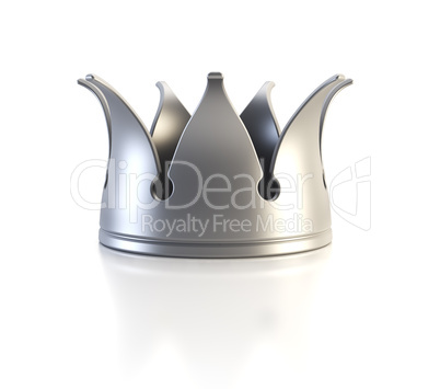 Isolated silver crown