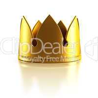 Isolated golden crown