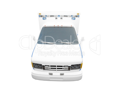AmbulanceUS isolated front view 01