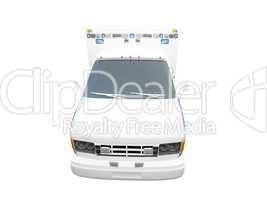 AmbulanceUS isolated front view 01