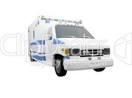 AmbulanceUS isolated front view 03