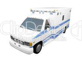 AmbulanceUS isolated front view 02