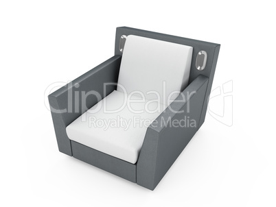 Armchair over white