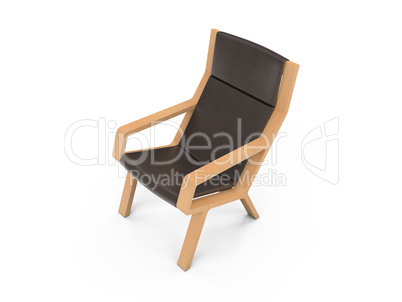 Armchair over white