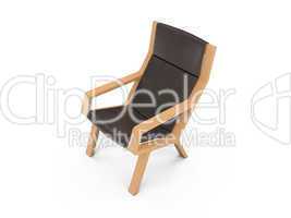 Armchair over white