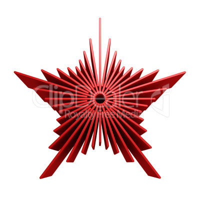 isolated symbolic red star