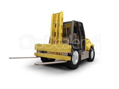 BigFork isolated heavy machine front view 03