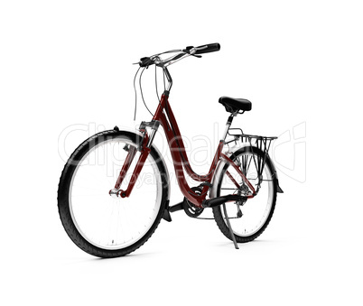 bicycle isolated over white