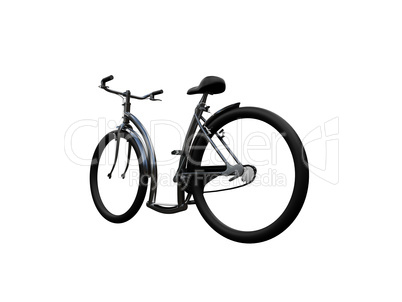 Bicycle isolated moto back view 02