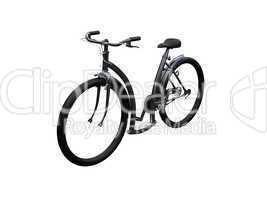 Bicycle isolated moto front view 02