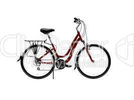 bicycle isolated over white