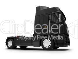 Bigtruck isolated black front view