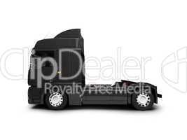 Bigtruck isolated black side view