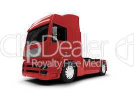 Bigtruck isolated red front view