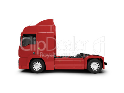 Bigtruck isolated red side view