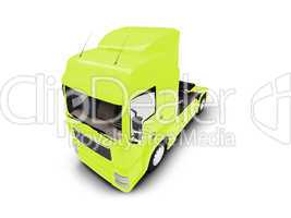 Bigtruck isolated yellow front view
