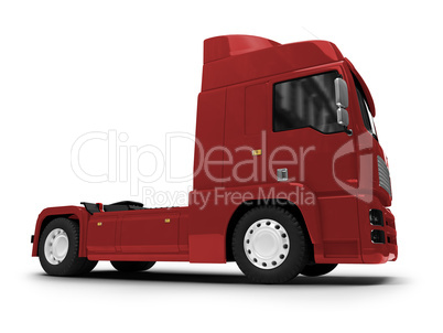 Bigtruck isolated red front view