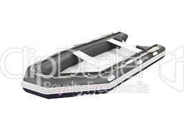 Boat isolated front view 01