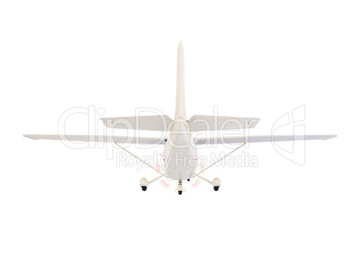 aircraft skyline isolated view