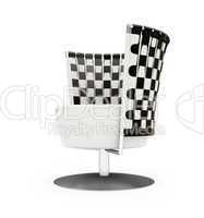 Design chair isolated view