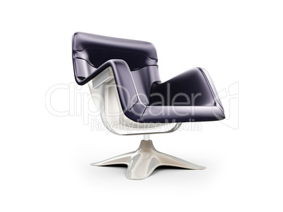 Modern armchair isolated view