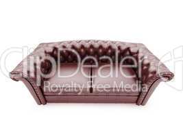 Royal furniture isolated front view