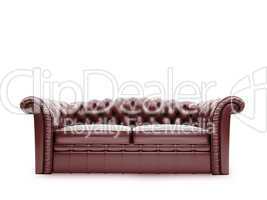 Royal furniture isolated front view