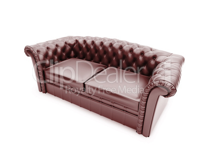 Royal furniture isolated front view