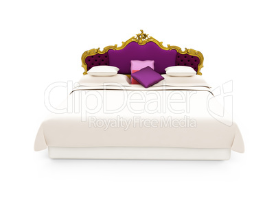 Classic Bed isolated view