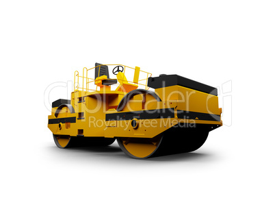 isolated heavy machine front view 02