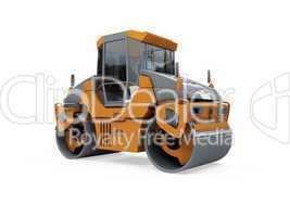 Construction truck isolated view