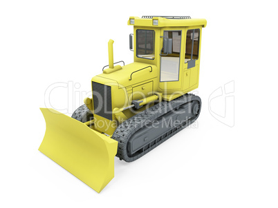 Construction truck isolated view