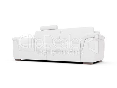 Couch over white