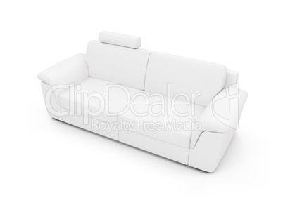 Couch over white