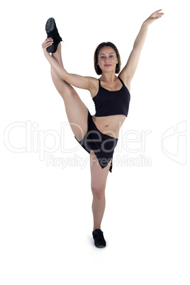 Modern dancer on a white background