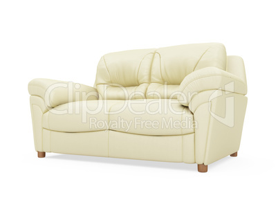 Couch over white